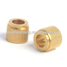 Custom M4 M5 M6 M8 M10 m14 threaded metal brass knurling insert nut